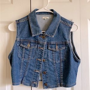 Sleeveless Denim Jacket